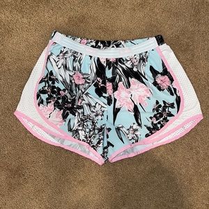 Nike floral workout shorts